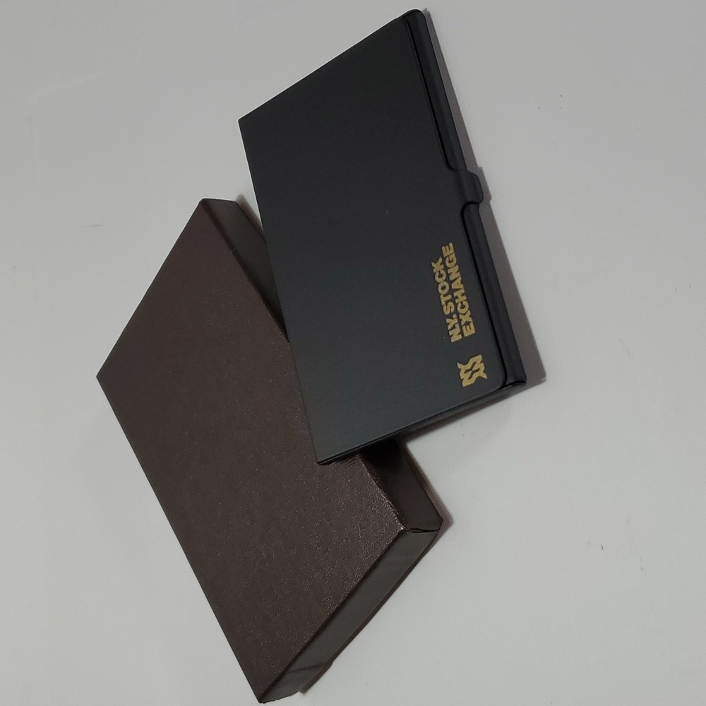 Vintage NY Stock Exchange Business Card Holder